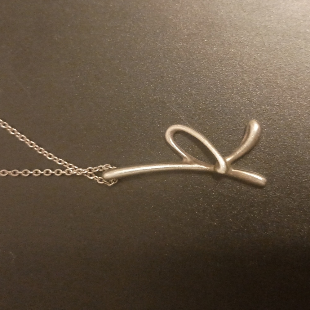 Tiffany & Co. Elegant Silver 'k' Necklace